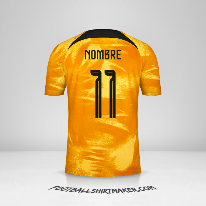 Camiseta Paises Bajos 2022 -  nombre - 11