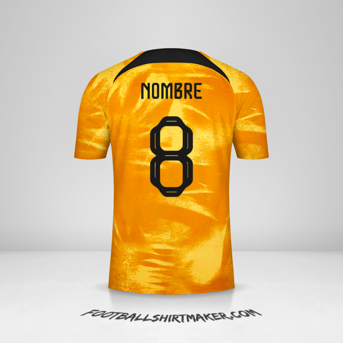 Jersey Paises Bajos 2022 -  nombre - 8