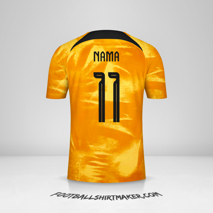 Jersey Belanda 2022 -  nama - 11