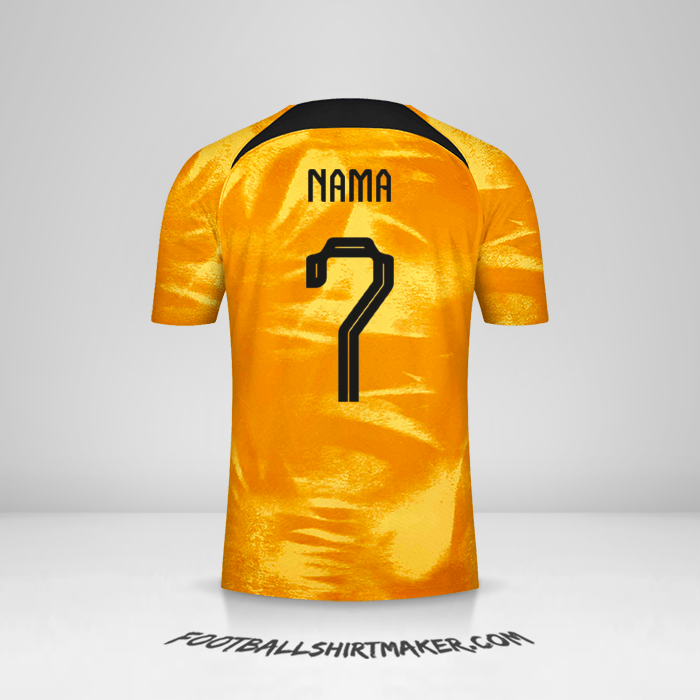 Jersey Belanda 2022 -  nama - 7