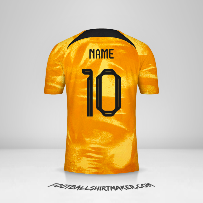 Shirt Netherlands 2022 -  name - 10