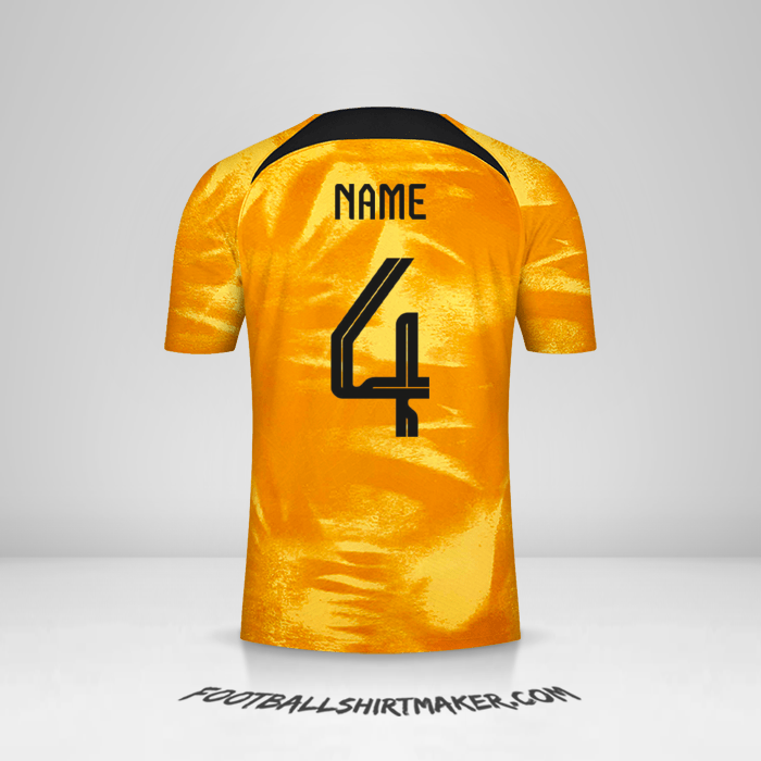 Shirt Netherlands 2022 -  name - 4