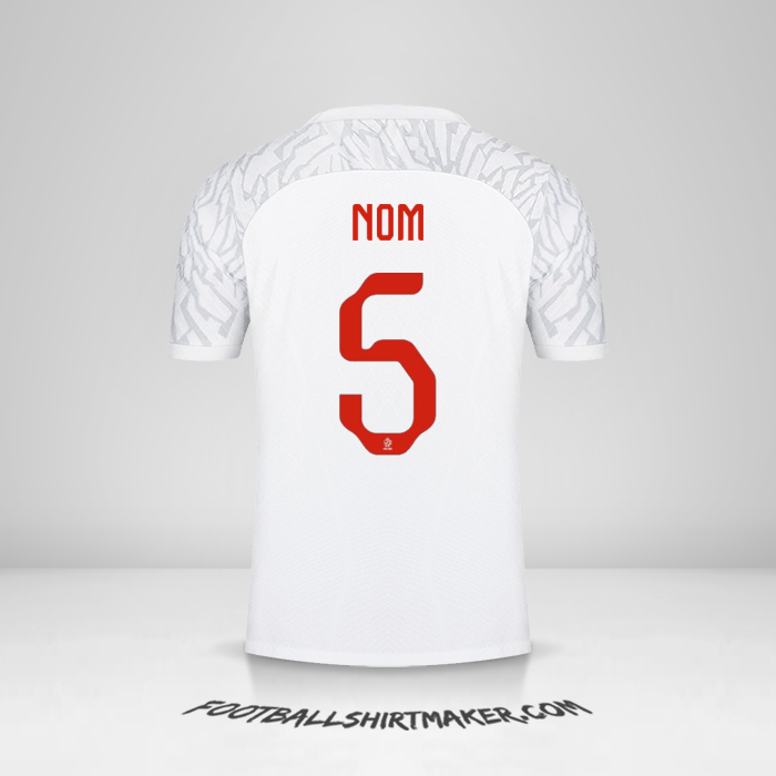 Maillot Pologne 2022 -  nom - 5