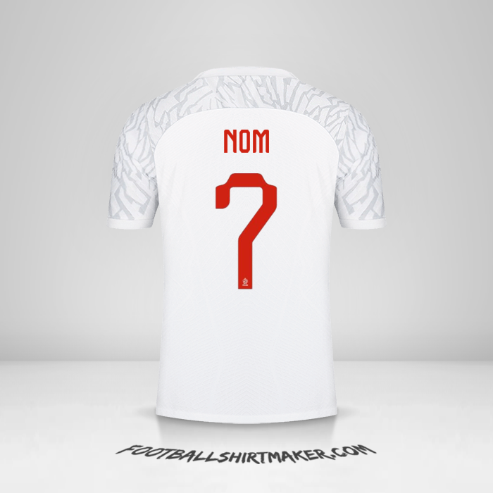 Maillot Pologne 2022 -  nom - 7