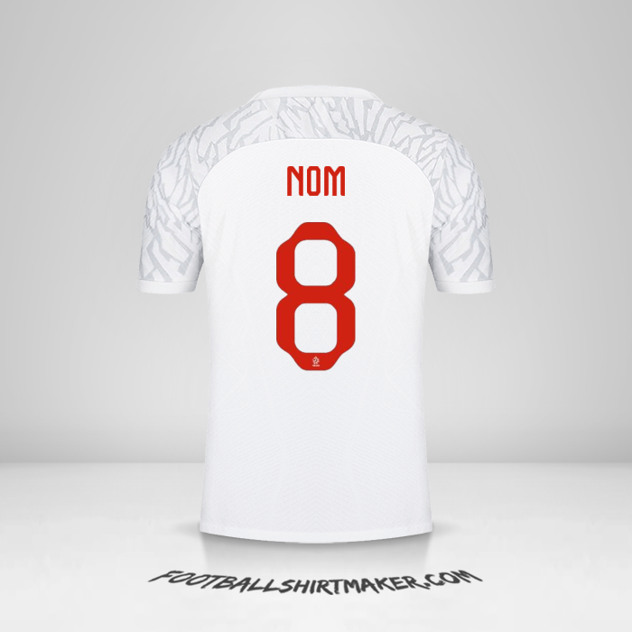Maillot Pologne 2022 -  nom - 8