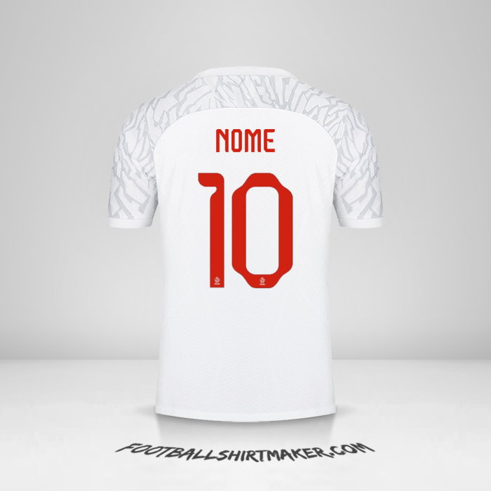 Camisola Polônia 2022 -  nome - 10