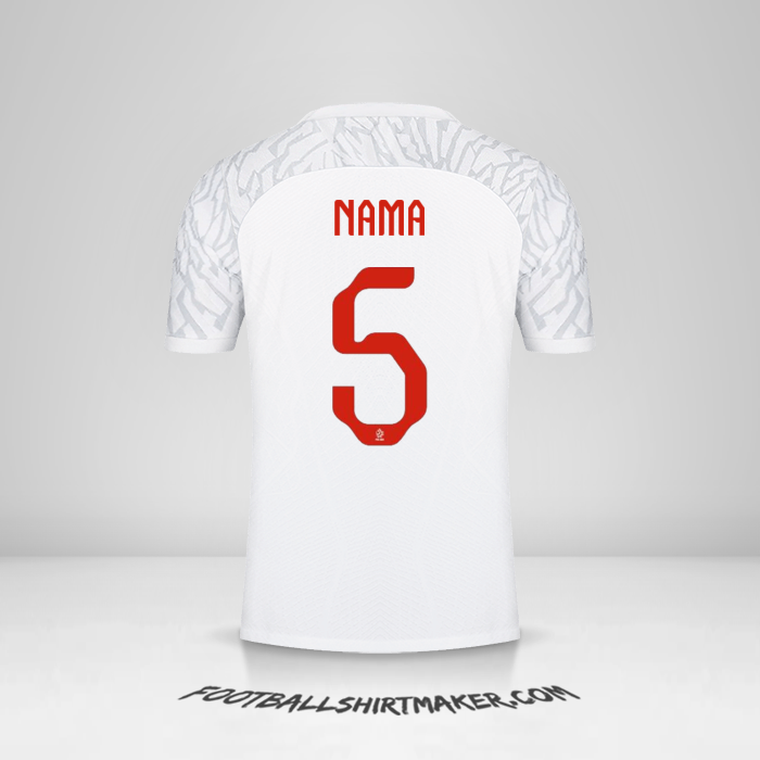 Jersey Polandia 2022 -  nama - 5