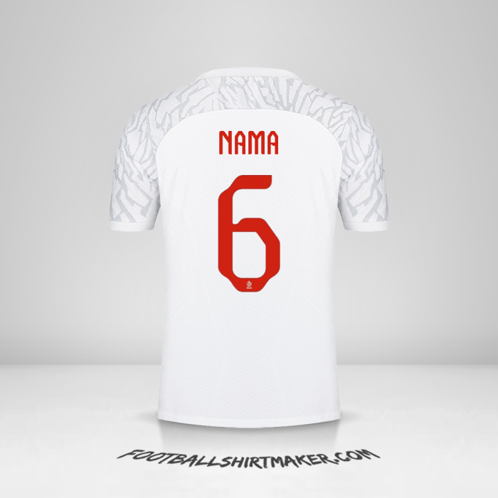 Jersey Polandia 2022 -  nama - 6