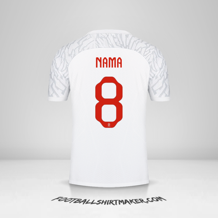 Jersey Polandia 2022 -  nama - 8
