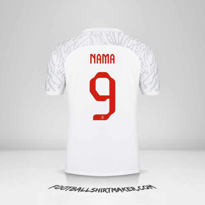 Jersey Polandia 2022 -  nama - 9