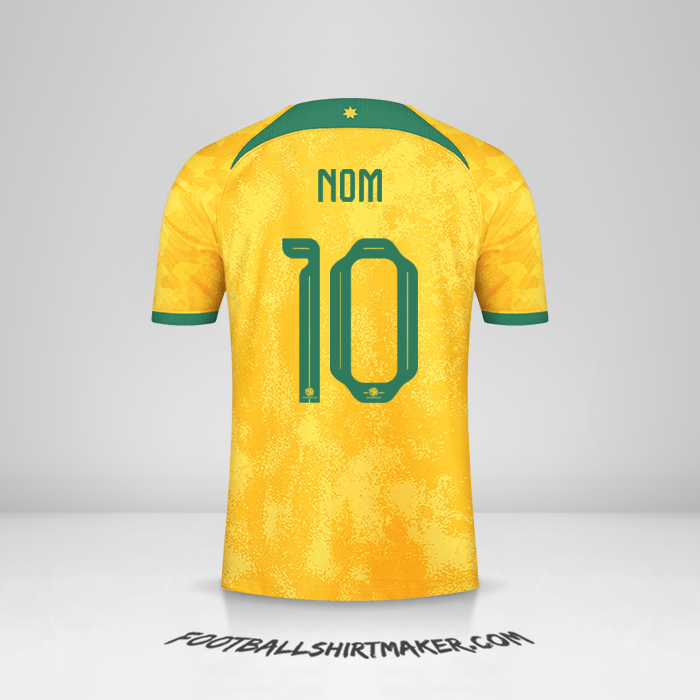 Maillot Australie 2022 -  nom - 10