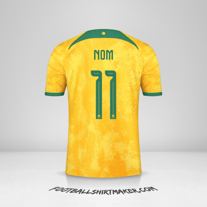 Maillot Australie 2022 -  nom - 11