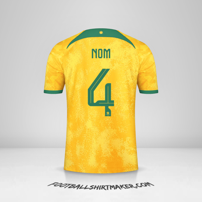 Maillot Australie 2022 -  nom - 4