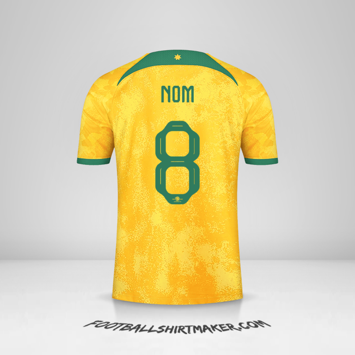 Maillot Australie 2022 -  nom - 8