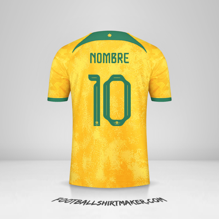 Camiseta Australia 2022 -  nombre - 10