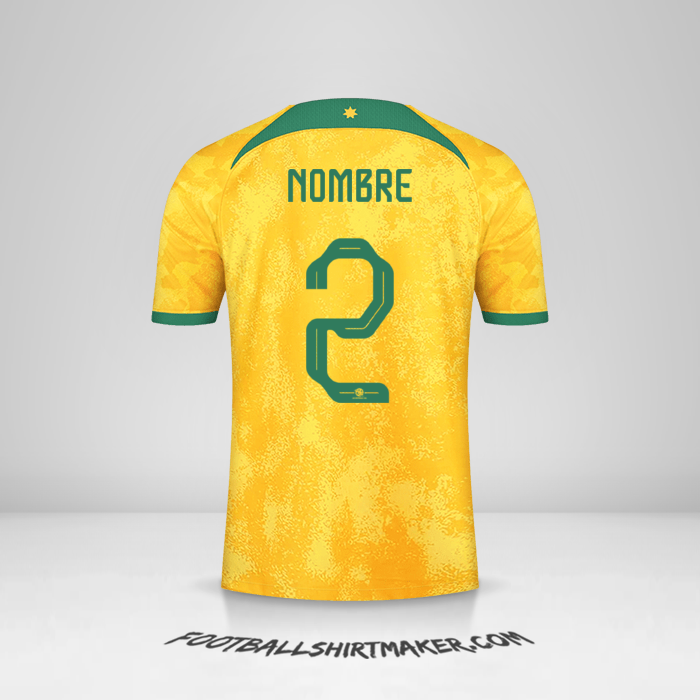 Jersey Australia 2022 -  nombre - 2