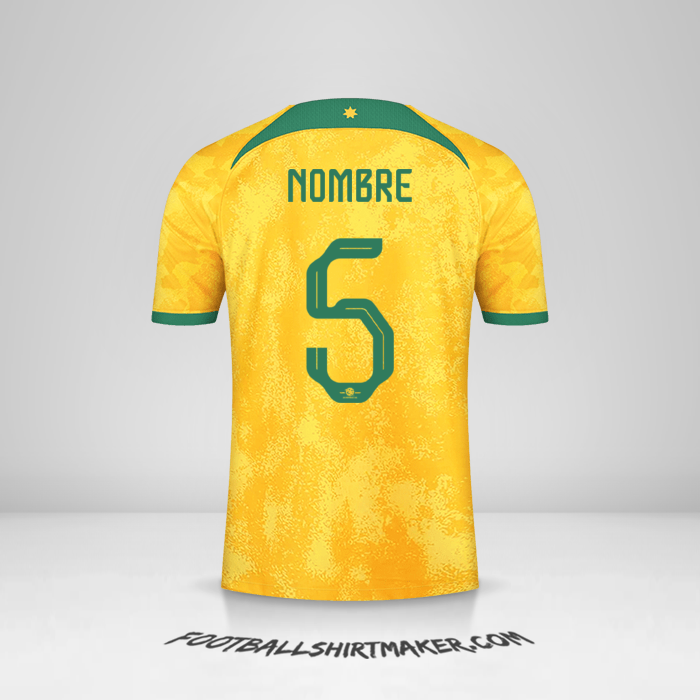 Jersey Australia 2022 -  nombre - 5
