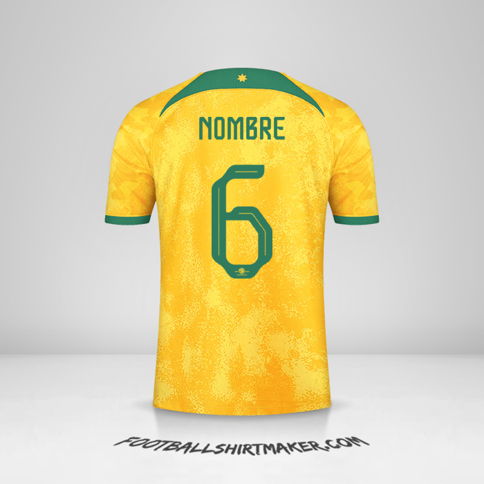 Jersey Australia 2022 -  nombre - 6