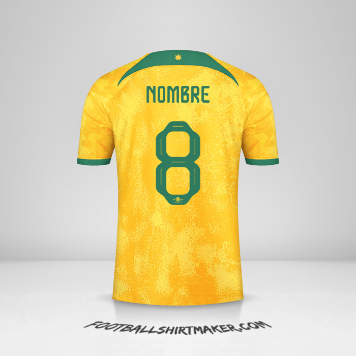 Jersey Australia 2022 -  nombre - 8