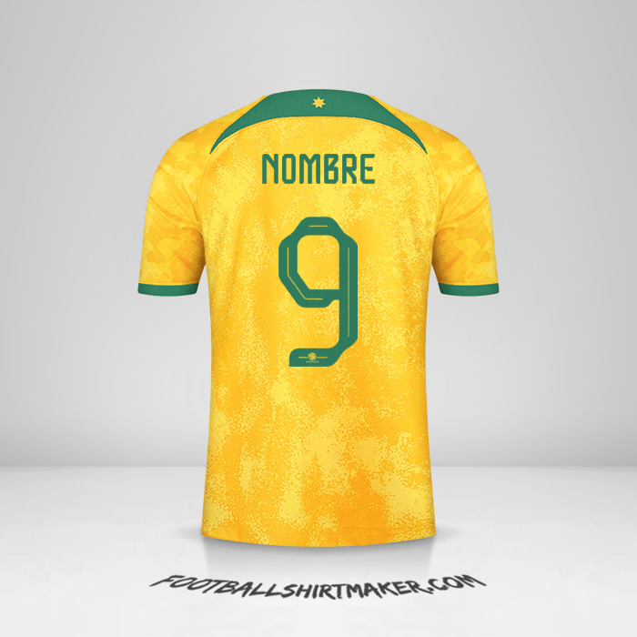 Camiseta Australia 2022 -  nombre - 9