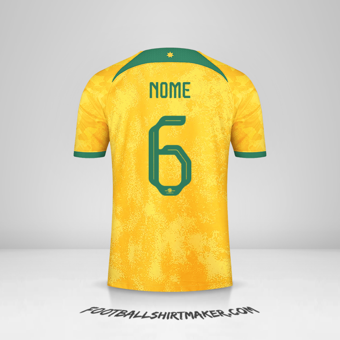 Camisola Austrália 2022 -  nome - 6