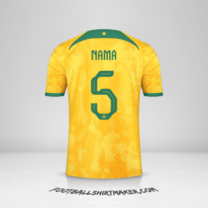 Jersey Australia 2022 -  nama - 5