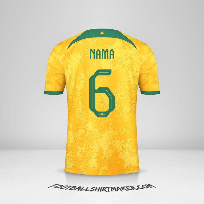 Jersey Australia 2022 -  nama - 6