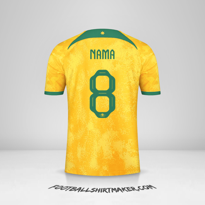 Jersey Australia 2022 -  nama - 8
