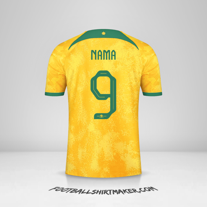 Jersey Australia 2022 -  nama - 9