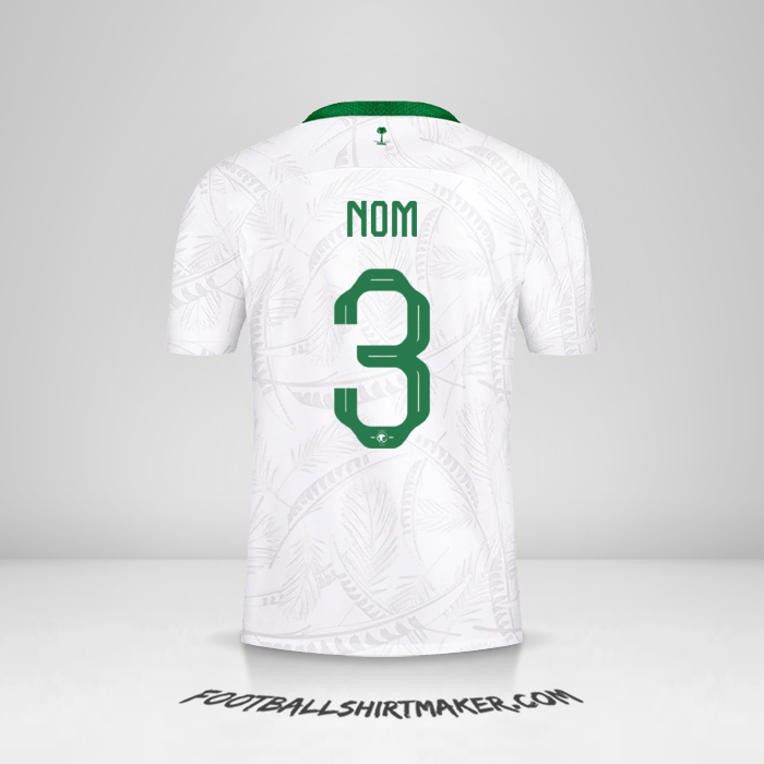 Maillot Arabie Saoudite 2022 -  nom - 3