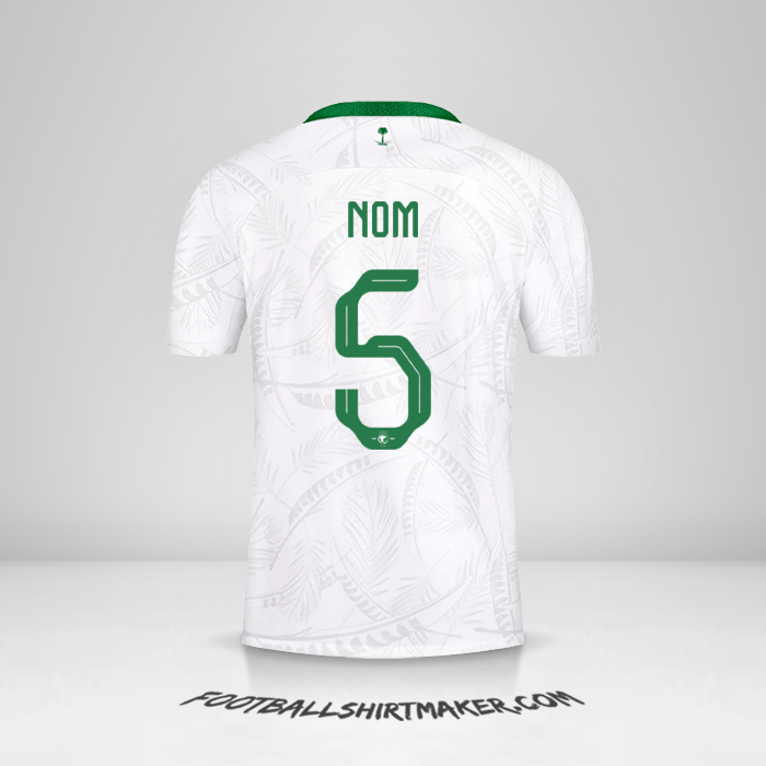 Maillot Arabie Saoudite 2022 -  nom - 5