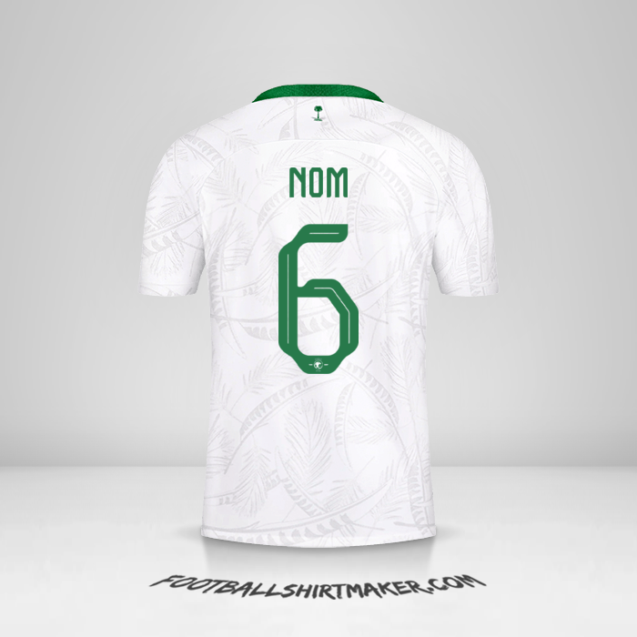 Maillot Arabie Saoudite 2022 -  nom - 6