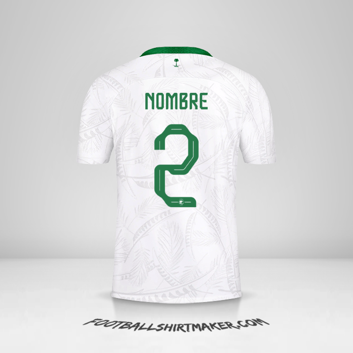 Jersey Arabia Saudita 2022 -  nombre - 2