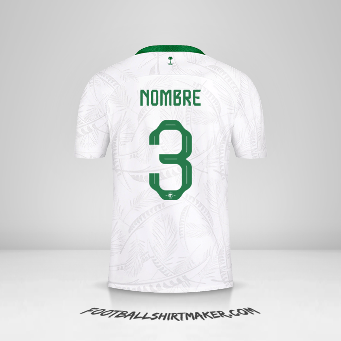 Jersey Arabia Saudita 2022 -  nombre - 3