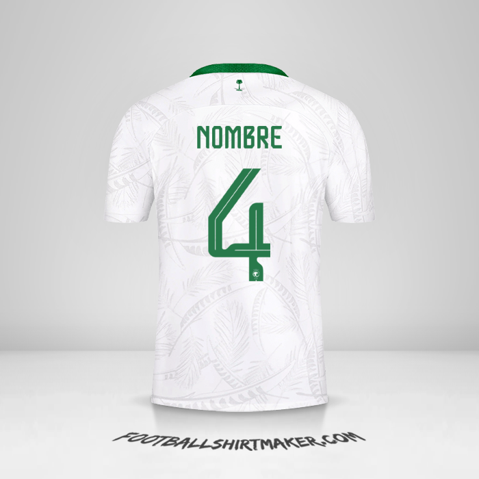Jersey Arabia Saudita 2022 -  nombre - 4