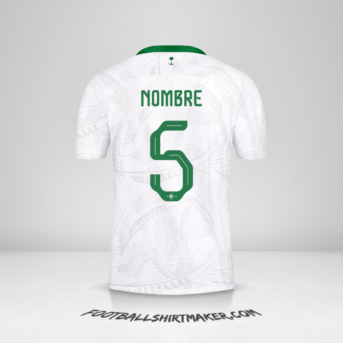 Camiseta Arabia Saudita 2022 -  nombre - 5