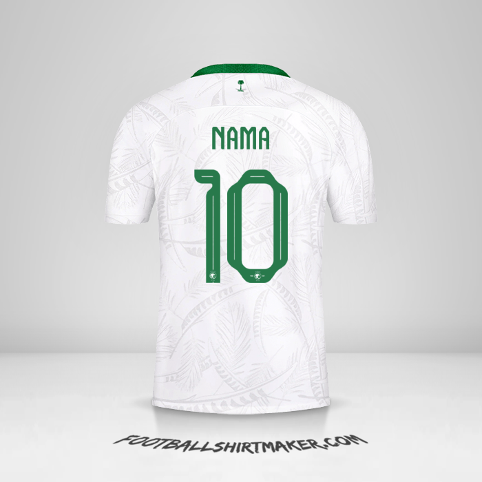 Jersey Arab Saudi 2022 -  nama - 10