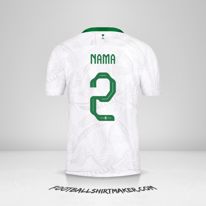 Jersey Arab Saudi 2022 -  nama - 2