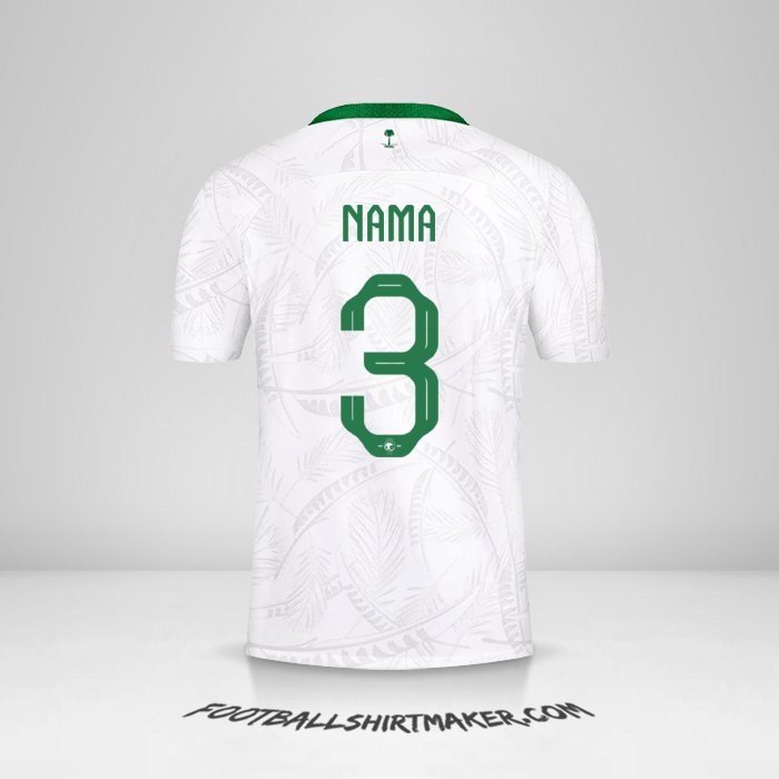 Jersey Arab Saudi 2022 -  nama - 3