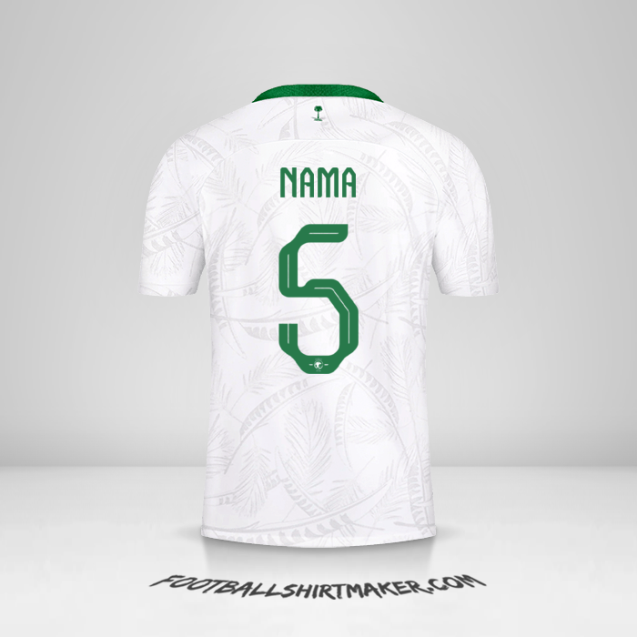 Jersey Arab Saudi 2022 -  nama - 5