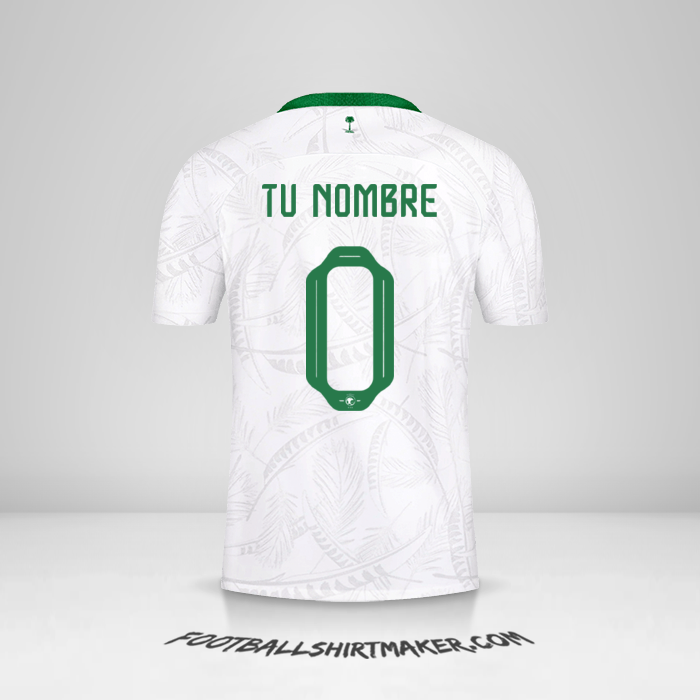 Jersey Arabia Saudita 2022 -  tu nombre - 0