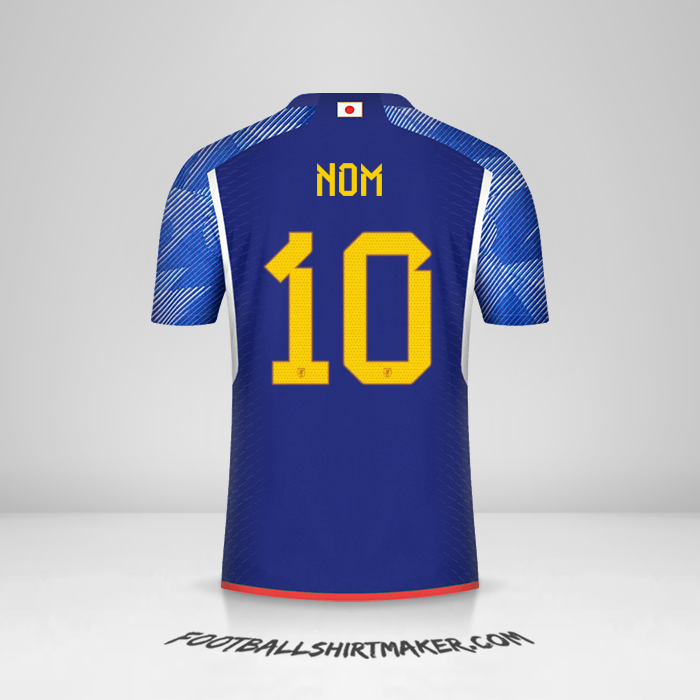 Maillot Japon 2022 -  nom - 10
