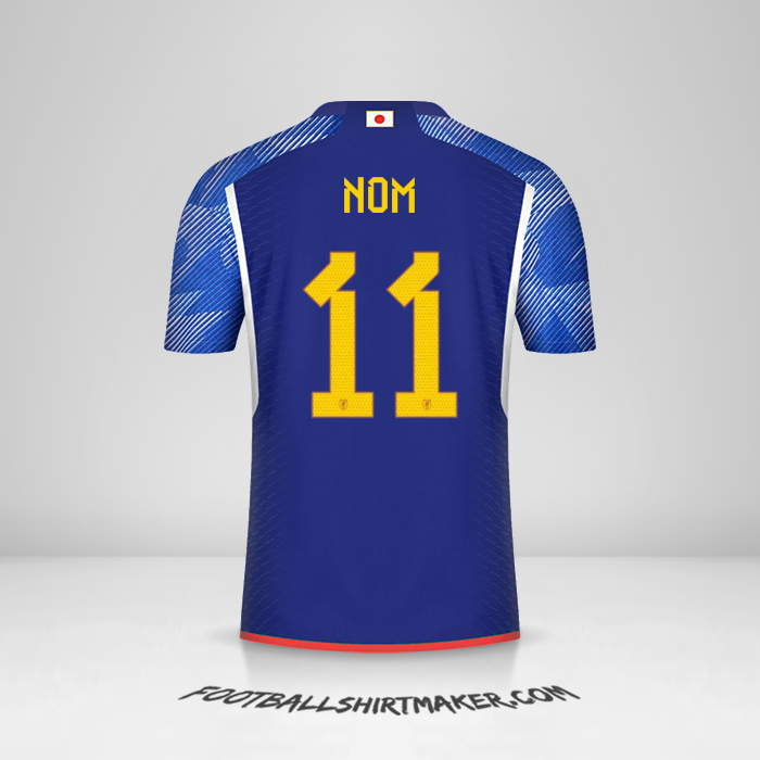 Maillot Japon 2022 -  nom - 11