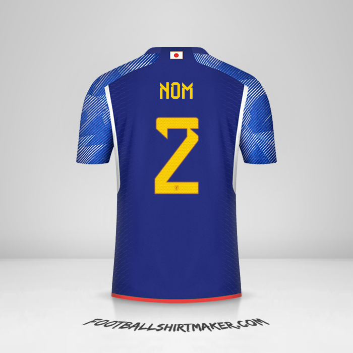 Maillot Japon 2022 -  nom - 2