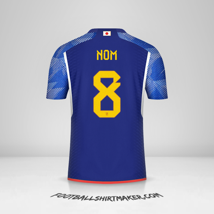 Maillot Japon 2022 -  nom - 8