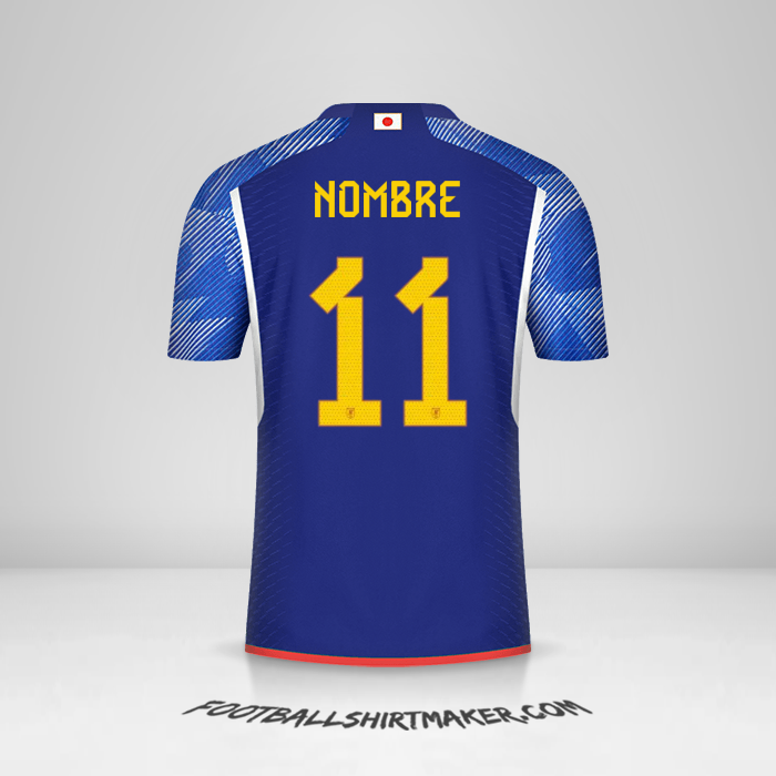 Camiseta Japon 2022 -  nombre - 11