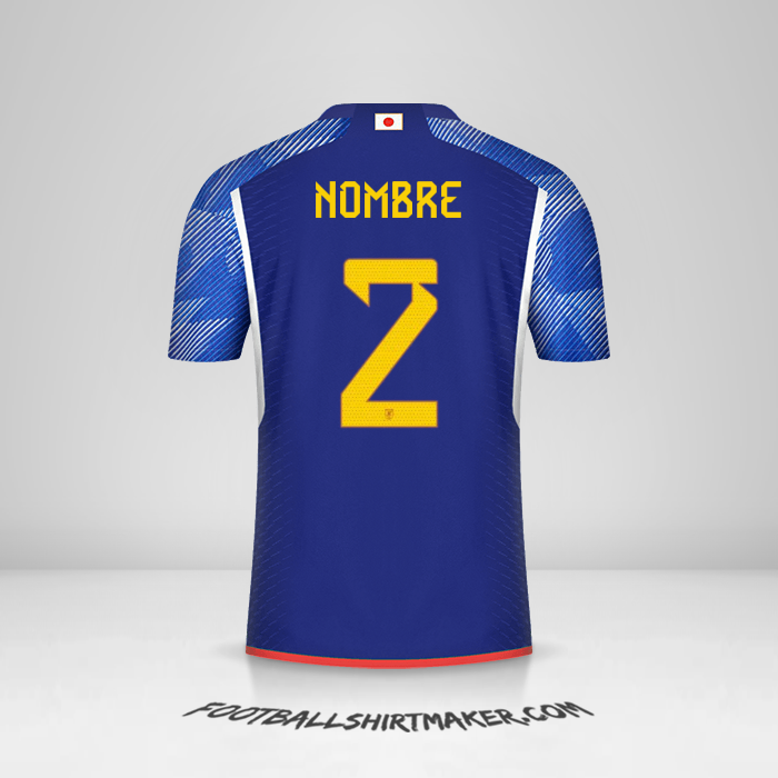 Jersey Japon 2022 -  nombre - 2