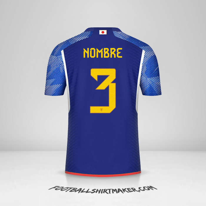 Jersey Japon 2022 -  nombre - 3