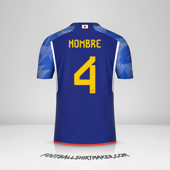 Jersey Japon 2022 -  nombre - 4