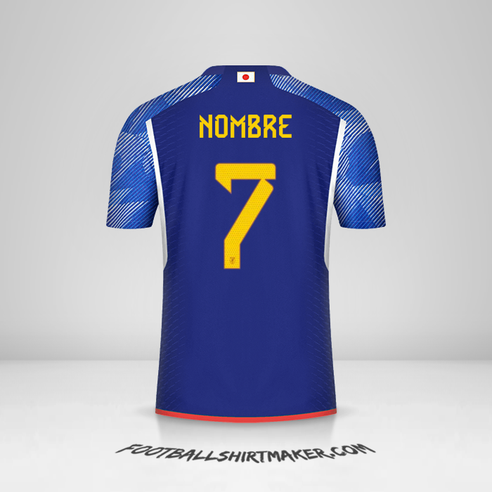 Jersey Japon 2022 -  nombre - 7